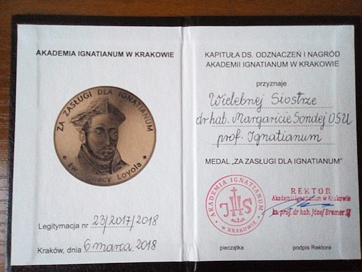 Medal za zasługi dla Ignatianum