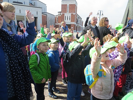 Pielgrzymka przedszkolaków do Łagiewnik