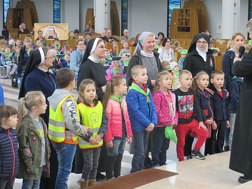 Pielgrzymka przedszkolaków do Łagiewnik